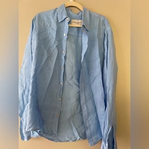 Haris Cotton Blue Shirt